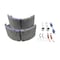 Marathon Brake Shoe Kit - Two Lined Brake Shoes With Hardware, New, Armada, Ar23P, 23000 Gawr 4707QPKVT - alternate 4